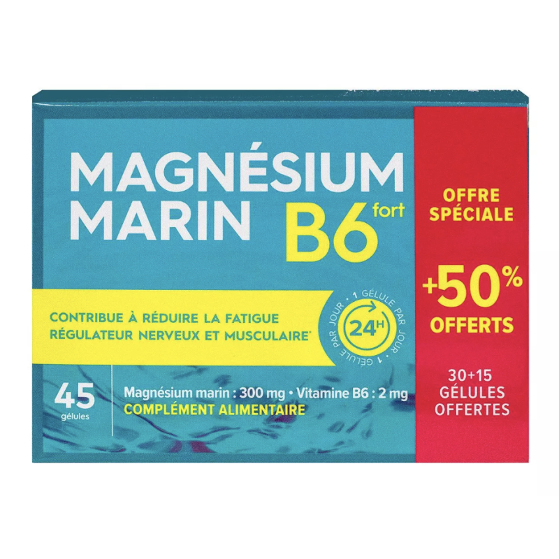 MAGNESIUM MARIN B6 45 GELULES