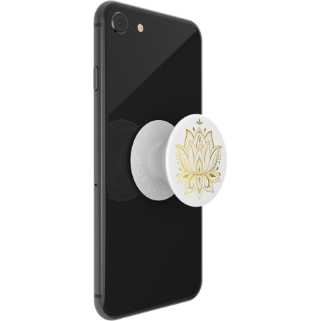 Support Multifonctions pour Smartphone - Blanc / Doré - PopSockets