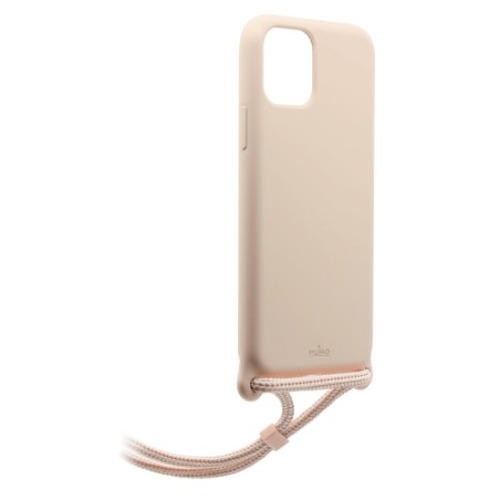 Coque Bandoulière Apple iPhone 11 - Silicone Rose - Puro