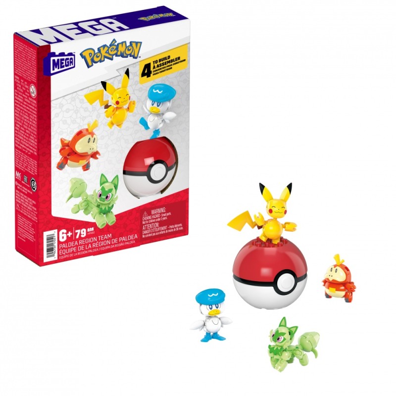 POKEMON - FIGURINE A CONSTRUIRE EQUIPE DE LA REGION DE PALDEA