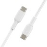Câble USB C / USB C - 2M - Blanc - Belkin