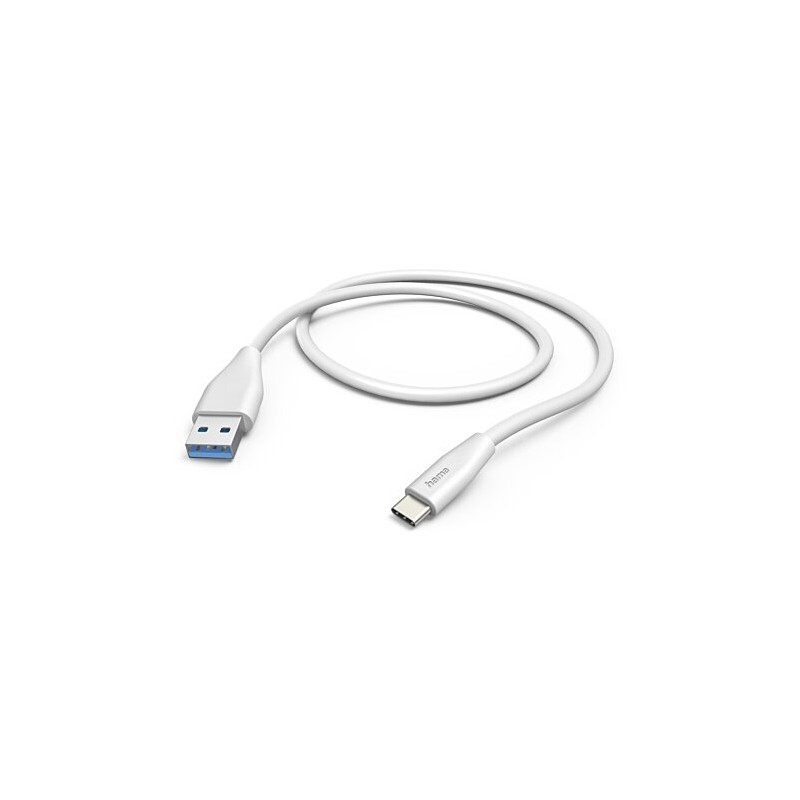 Câble USB A / USB C - 1,5 m - Blanc - Hama