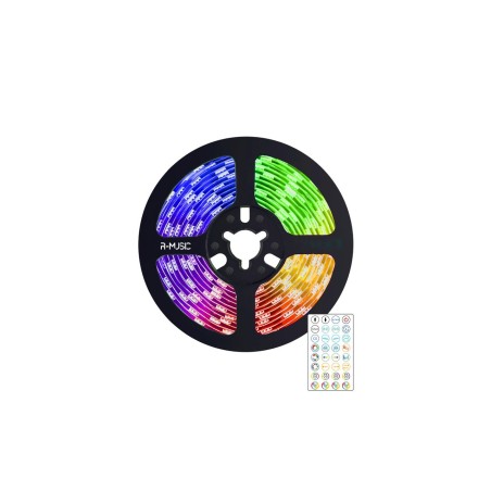 Pack 2 Bandes LED RGB avec Télécommande 5m - R-Music