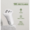 CHARGEUR VOITURE 2 USBA 1USBC