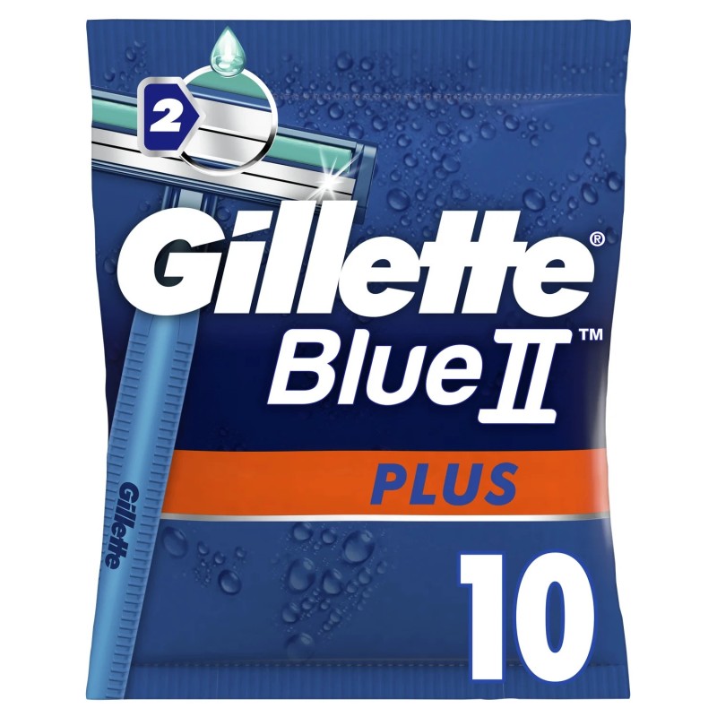 Rasoir Jetable Pour Homme Blue II Plus X10 - GILLETTE