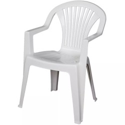 Fauteuil de Jardin Blanc -...