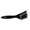 Brosse métallique avec grattoir pour plancha - Noir - Marque Somagic