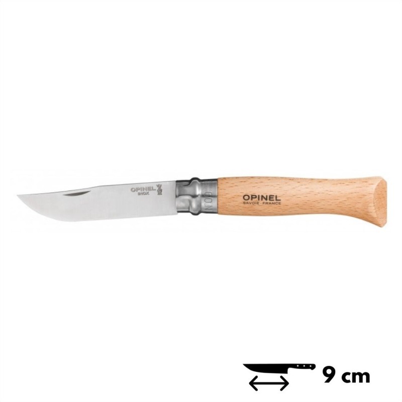 Opinel Couteau N°9 Inox (Blister)