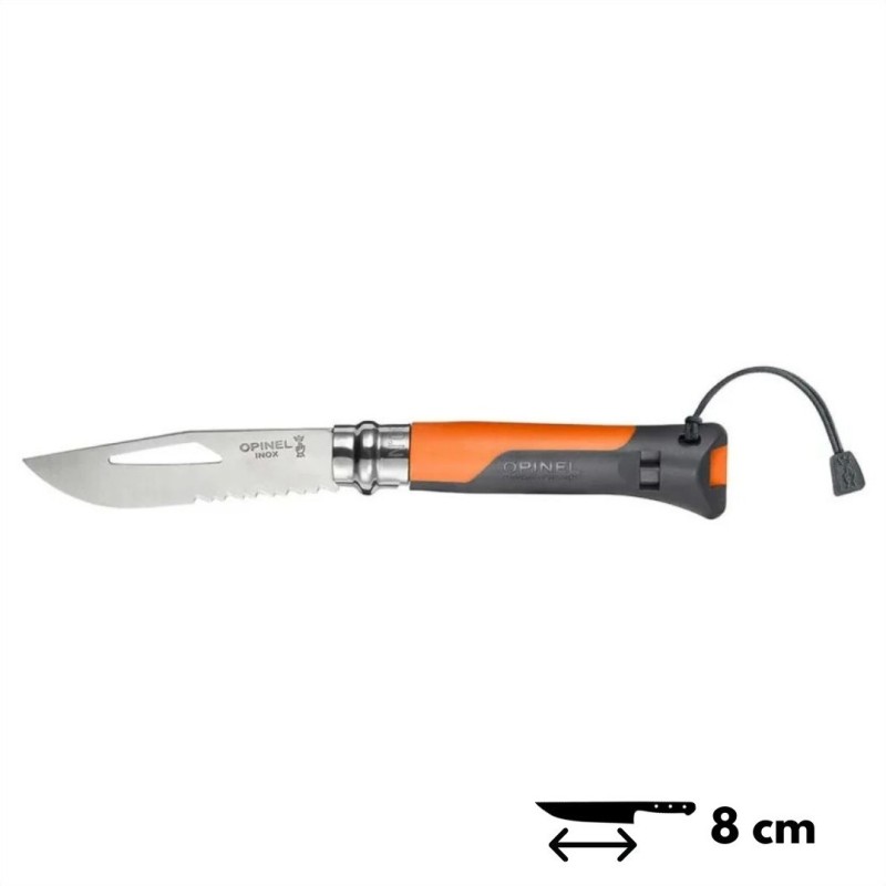 Opinel Couteau N°8 Soft Orange (Blister)