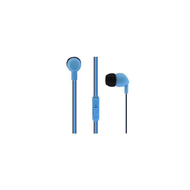 T'nB BE COLOR – Écouteurs avec Micro – Intra-Auriculaires – Filaire – Jack 3,5 mm – Bleu