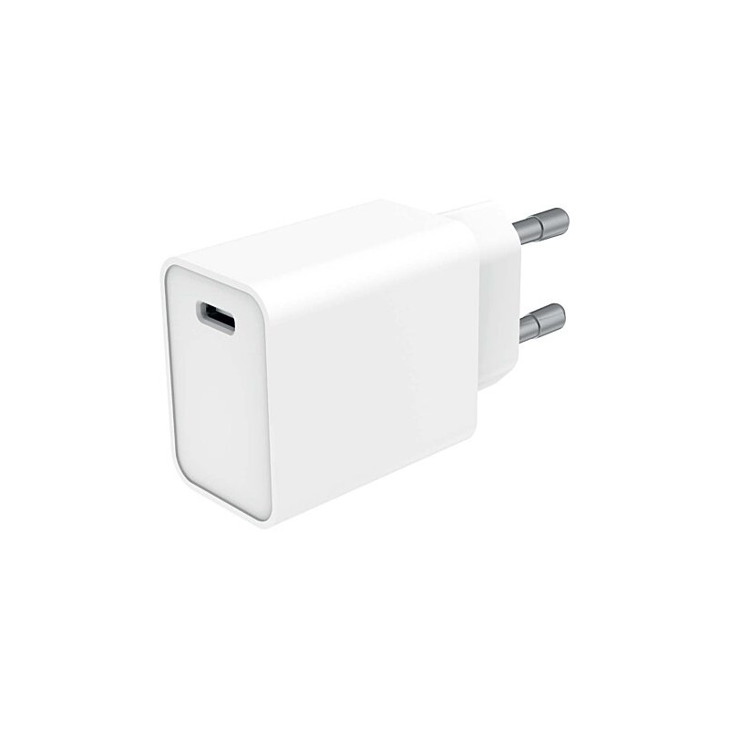 Chargeur maison USB C PD 20W Power Delivery Blanc WOW