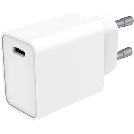 Chargeur maison USB C PD 20W Power Delivery Blanc WOW