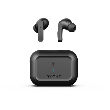 Ecouteurs bluetooth ryght pulse anc noir