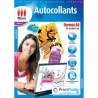 Autocollants Format A4 - 25 feuilles A4 blanches mates