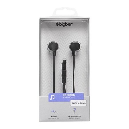 BIG BEN KPBOUTONB écouteur/casque Avec fil Ecouteurs Noir