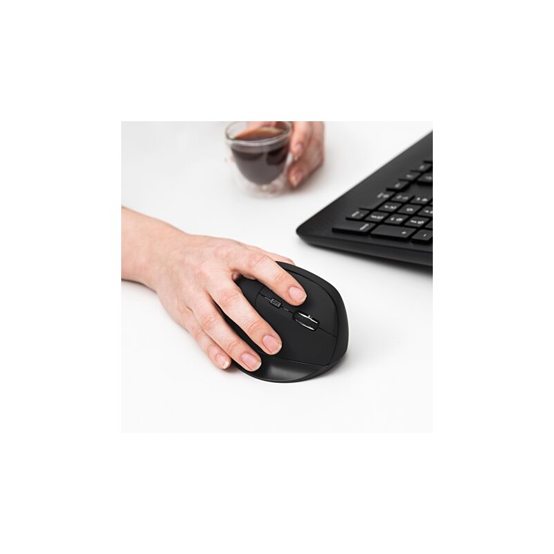 Souris sans fil ergonomique noire Linkster