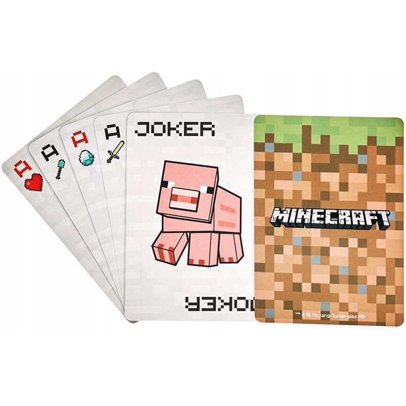Minecraft - Jeu de cartes en boîte métallique
