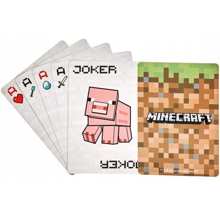 Minecraft - Jeu de cartes en boîte métallique