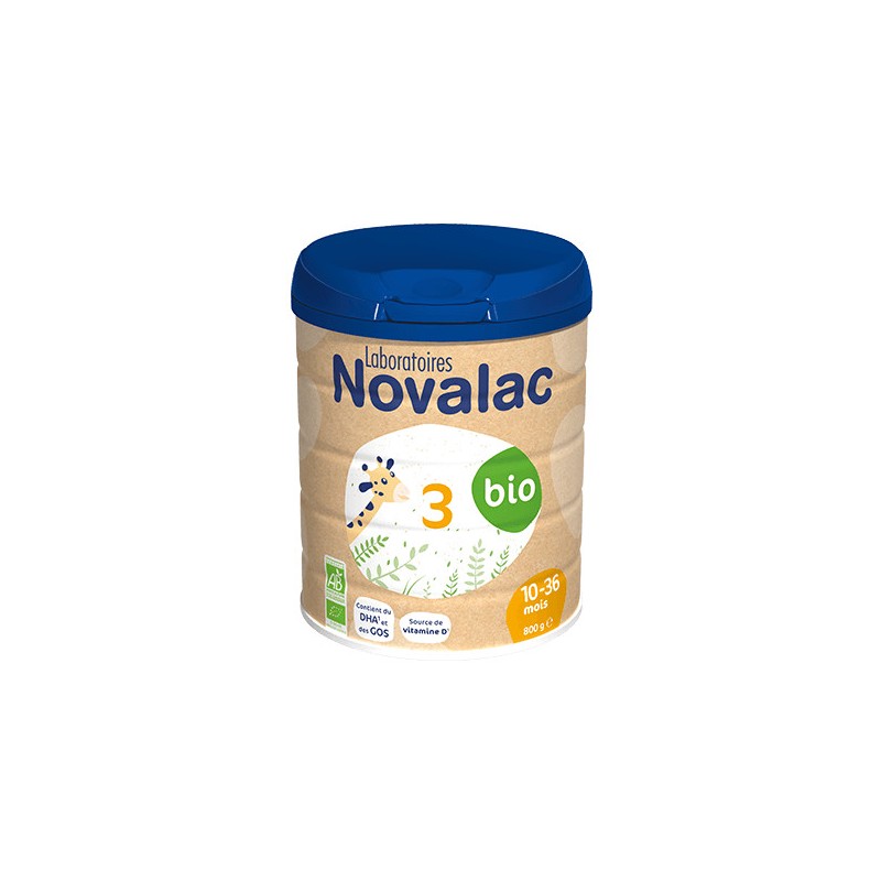 Novalac 3 BIO – Lait de Croissance (10 à 36 mois) – 800g