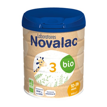 Novalac 3 BIO – Lait de Croissance (10 à 36 mois) – 800g
