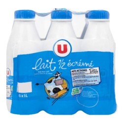 Lait UHT demi-écrémé Bleu...