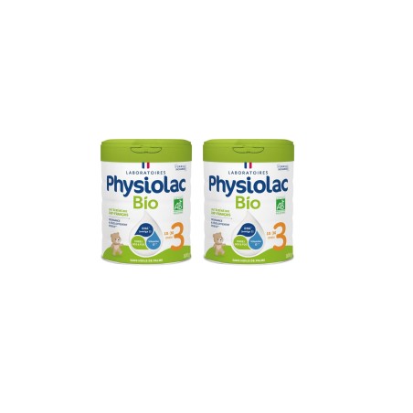 PHYSIOLAC Lait de Croissance 3ème Âge Bio 2x800g