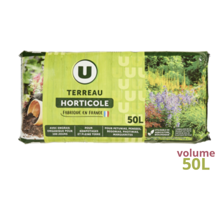 TERREAU HORTICOLE U 50L UAB