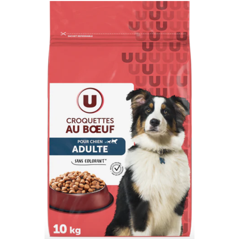 CROQUETTES BOEUF CHIEN U 10KG