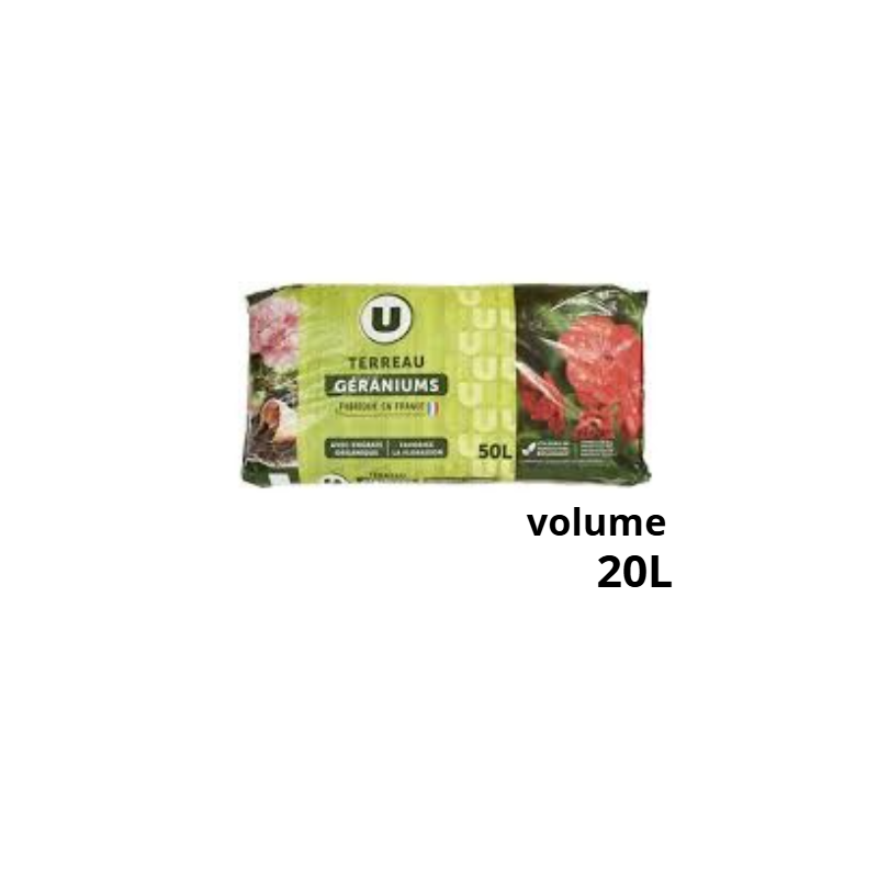 TERREAU GERANIUMS U 20L UAB
