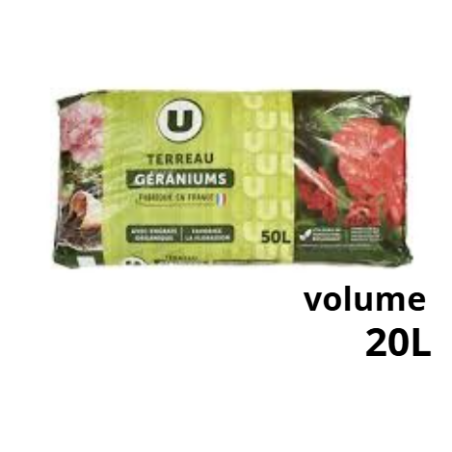 TERREAU GERANIUMS U 20L UAB