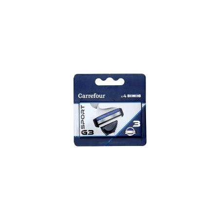 Recharges de lames de rasoir Sport G3 x4  Carrefour