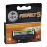 Recharges de lames de rasoir Perfect 5 Peaux Sensibles (x4)