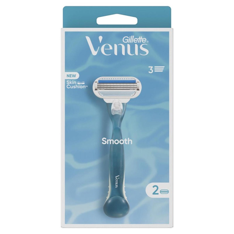 Rasoir Gillette Venus Deluxe Smooth Sensitive avec 2 recharges
