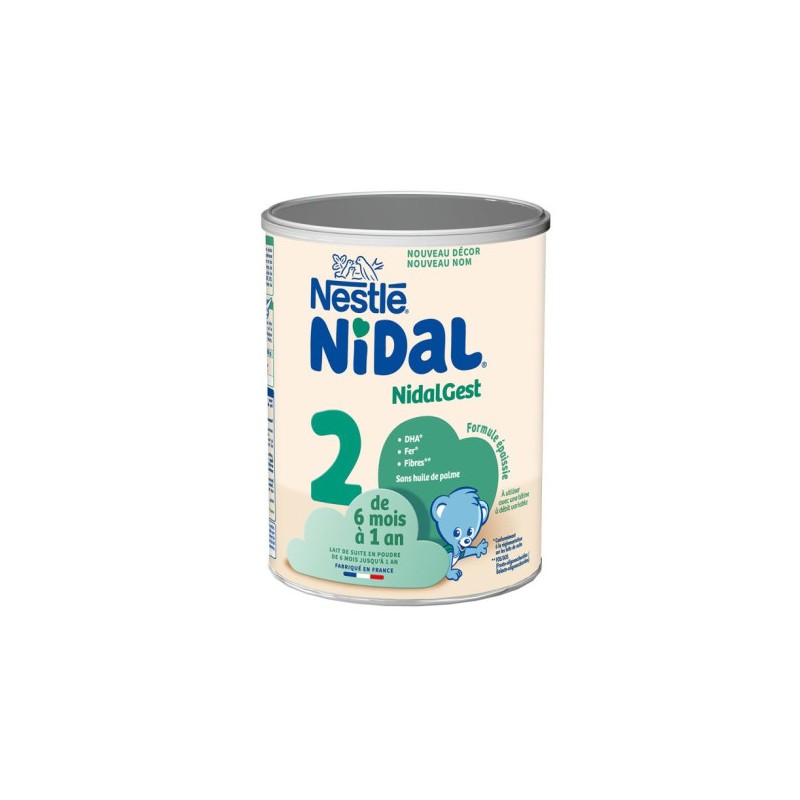 Nestlé Nidal NidalGest 2 – Lait de suite épaissi 2ème âge – Nestlé