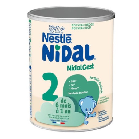 Nestlé Nidal NidalGest 2 – Lait de suite épaissi 2ème âge – Nestlé