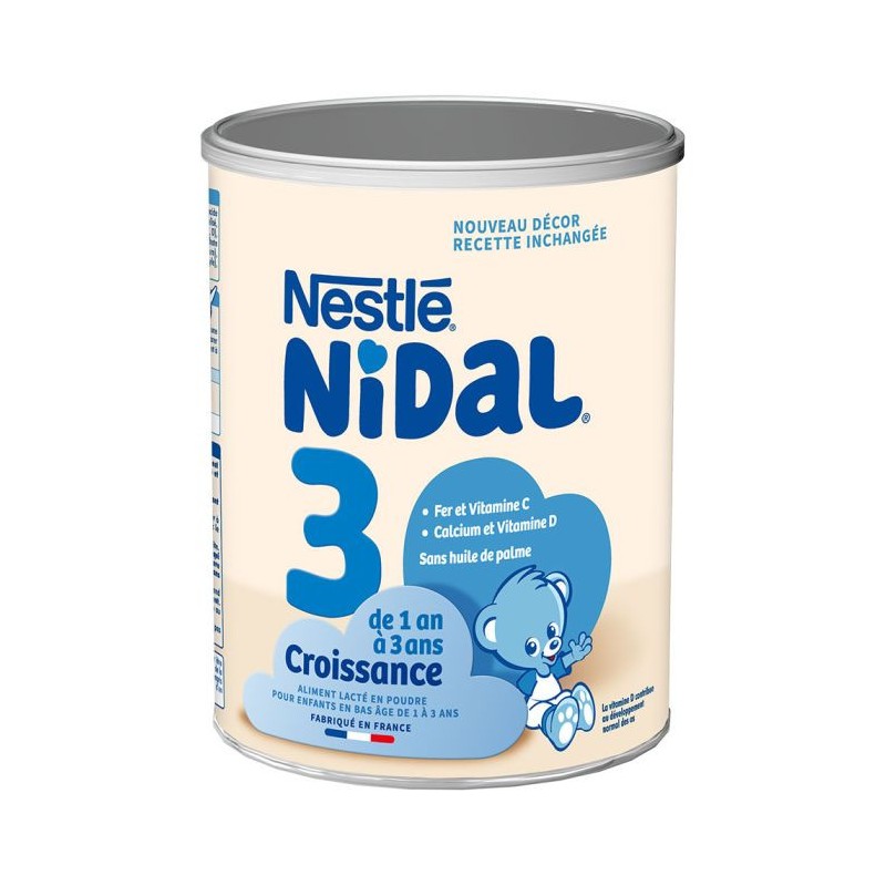 Lait de Croissance Nidal 3 - Développement Complet - 1-3 ans - Nestlé