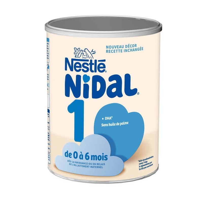 Nidal 1 - Nutrition Essentielle - 0-6 mois - Nestlé
