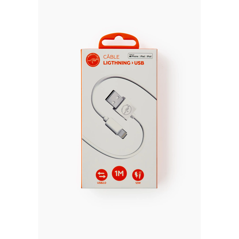 Câble LIGHT SYNC USB-C – Recharge & Synchronisation – Éclairage LED