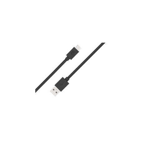 Câble USB A/USB C 1,2m Noir - 100% Plastique Recyclé - Bigben