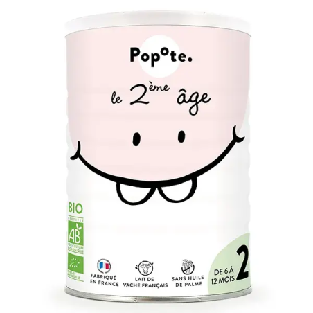 Popote Lait Infantile 2ème Âge Bio 400g – Popote