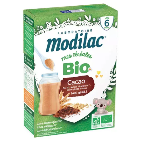 Modilac Céréales Bio Cacao 250g – Modilac
