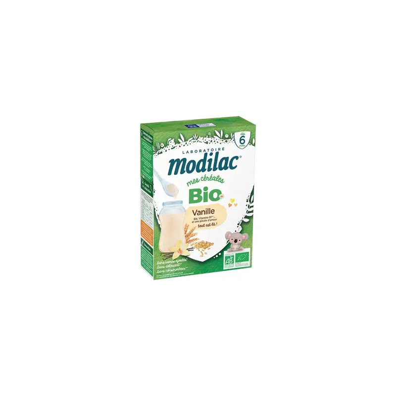 Modilac Bio Céréales Vanille 250g