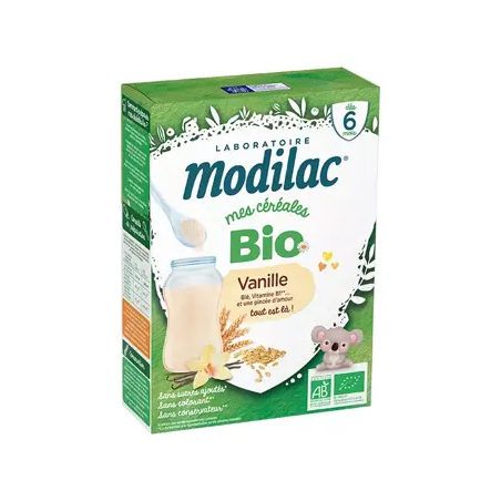 Modilac Bio Céréales Vanille 250g