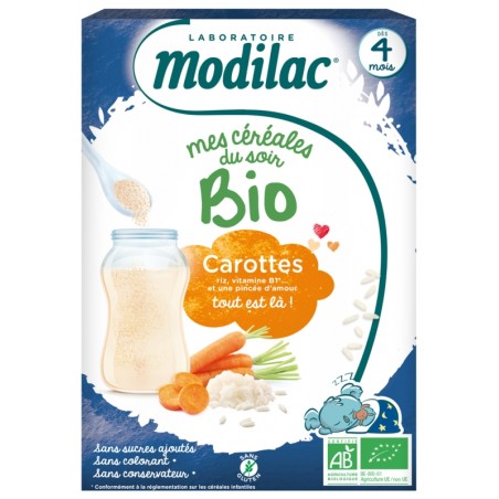 Céréales Bio Riz Carotte 250g – Modilac