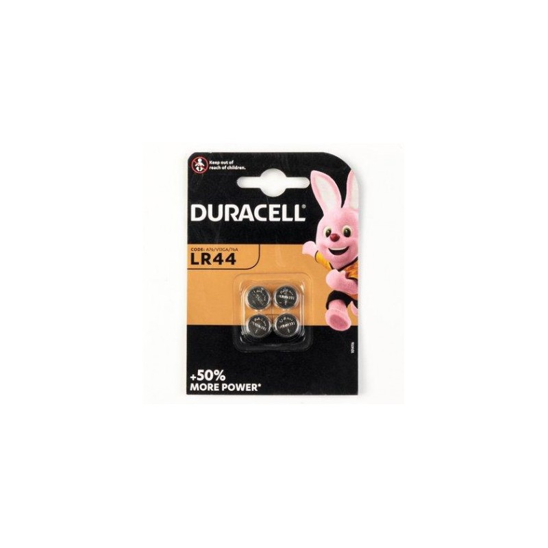 Piles Duracell LR44 1.5V – Lot de 4