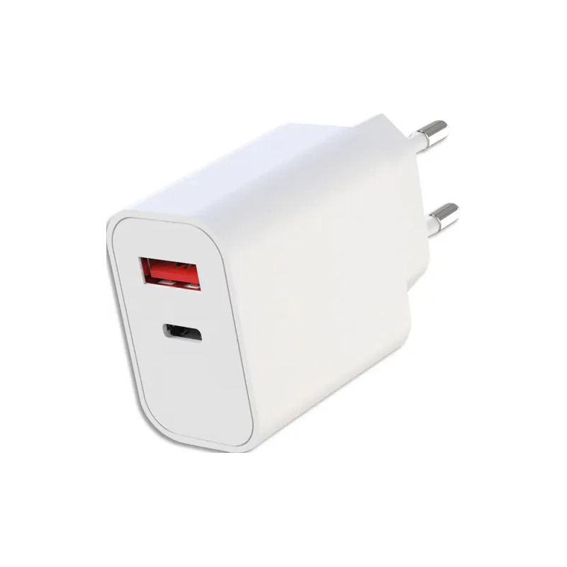 APM Chargeur Secteur Dual 1xUSB-C / 1xUSB-A 20W – Blanc