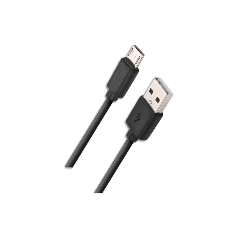APM Câble USB-A / micro-USB 2.0, Mâle/Mâle, Noir – 1m