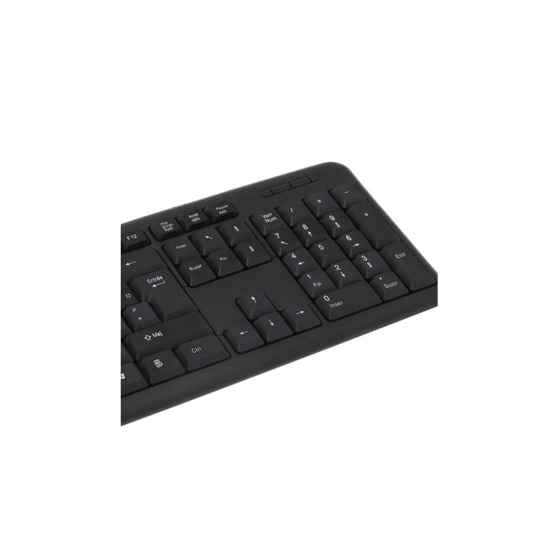 Clavier Filaire AZERTY 105 Touches -  Format Standard Noir - APM