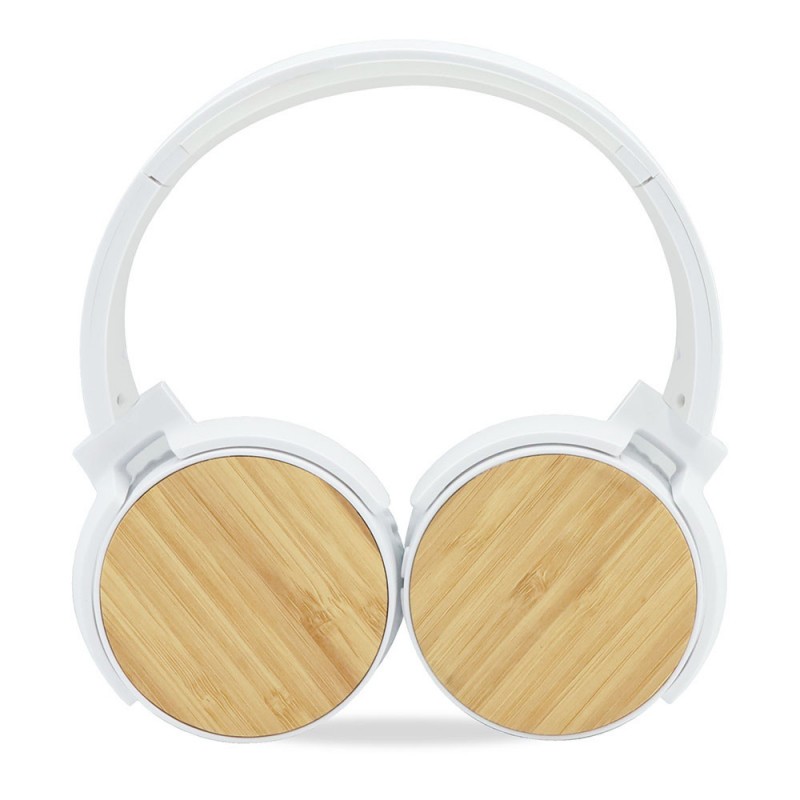 Casque Audio Sans Fil Bluetooth - Design Bambou Écologique - Léger et Pliable - METRONIC