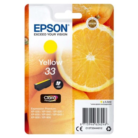 Cartouche d'encre Epson Orange 33 Jaune